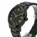 Vue de côté - Montre Fashion Noir et Jaune